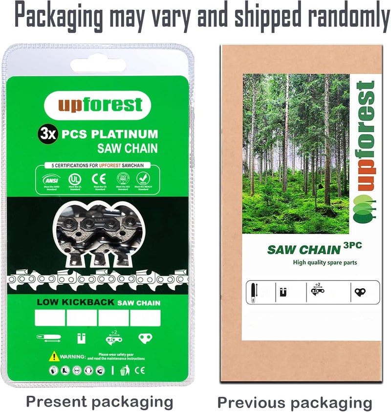 UPFOREST 16 Inch Chainsaw Chain Fits Stihl MS170 MS180 MS180C MS171 MS181 017 018 61 PMM3 55 3610 005 0055 R55 3 PCS (90YNS55X3) - Image 5